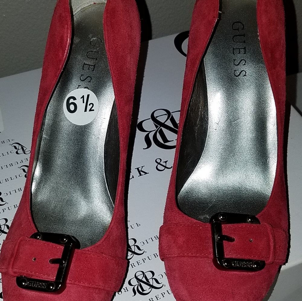 Red hot guess Suede Shoes
